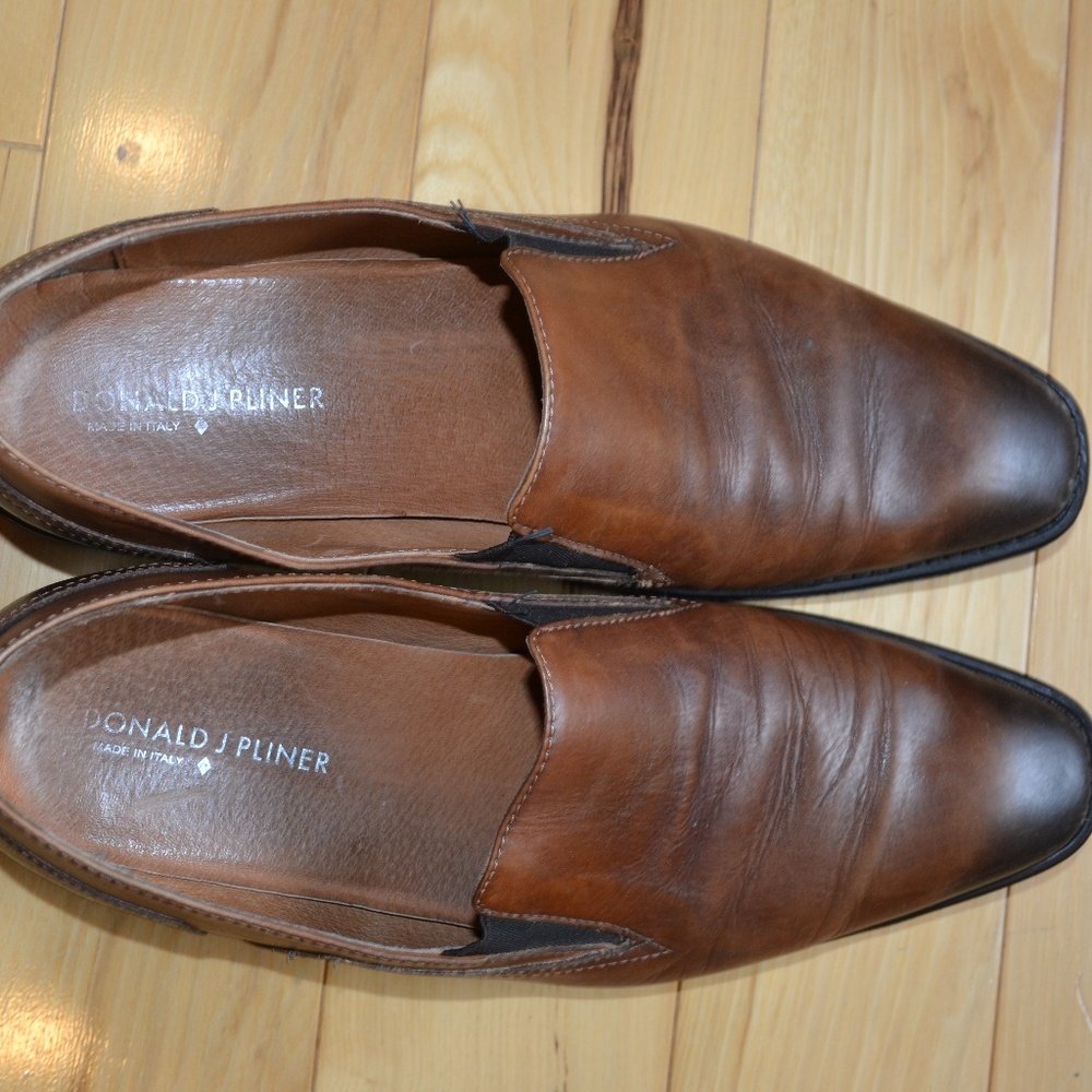 Donald J Pliner  Broy-06 Saddle Leather Loafer 9.5